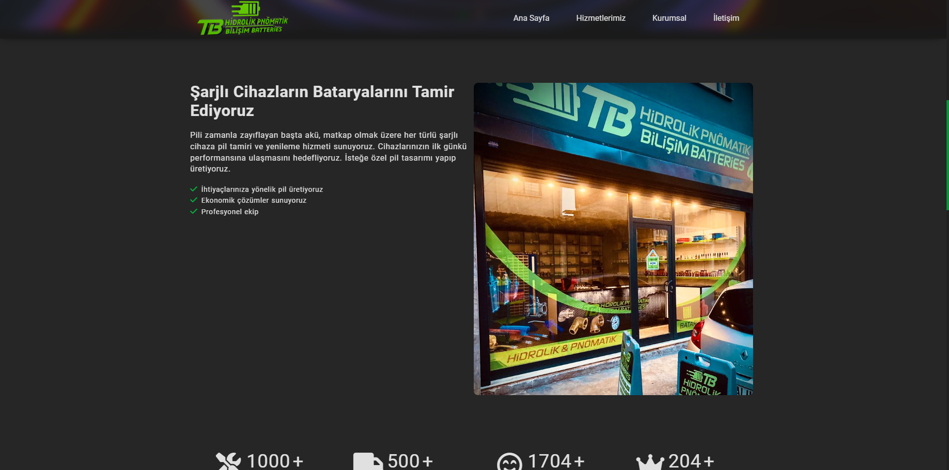 TB Batteries Corporate Website